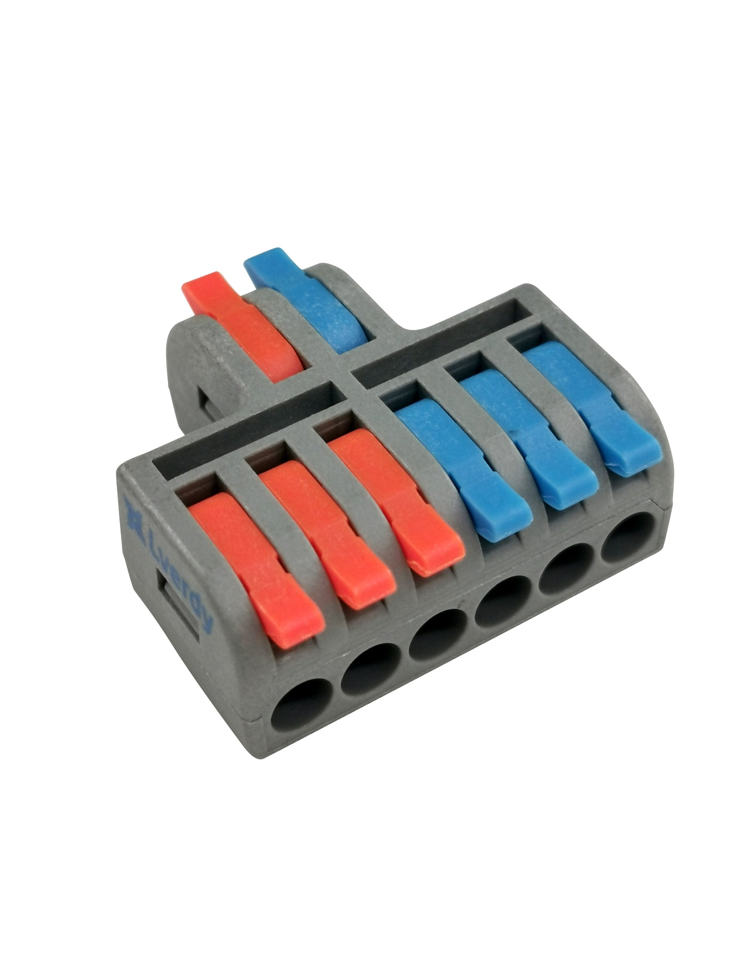 Lverdy Durchgangsverbinder 2-6 Pin 8 Leiter max. 4mm² Lverdy