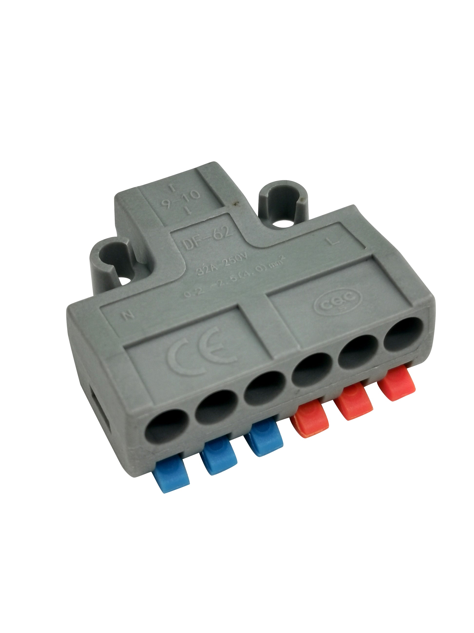 Lverdy Durchgangsverbinder 2-6 Pin 8 Leiter max. 4mm² Lverdy